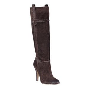 Vintage America Nine West Chocolate Suede Boots